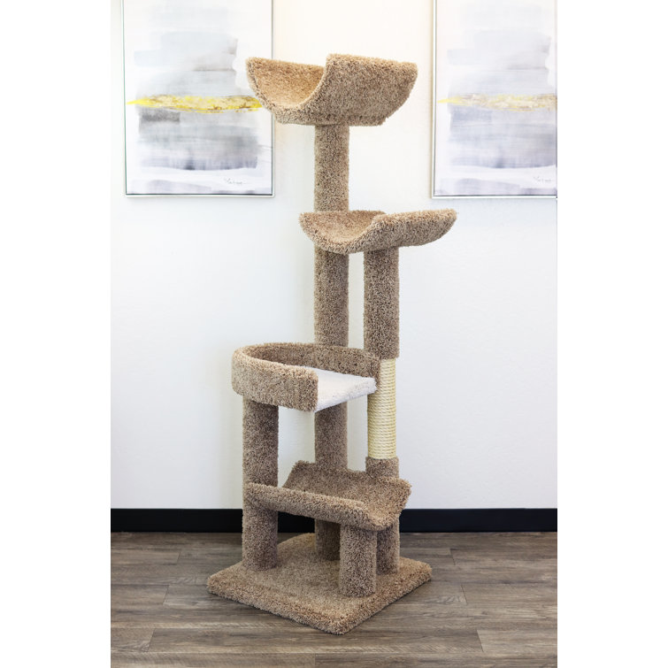 New Cat Condos 63" Staggered Cat Tree & Reviews Wayfair